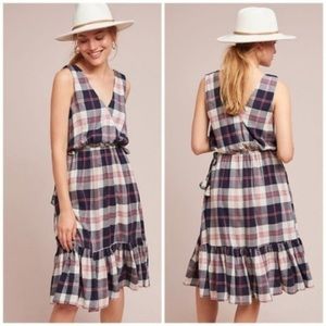 Anthropologie plaid dress